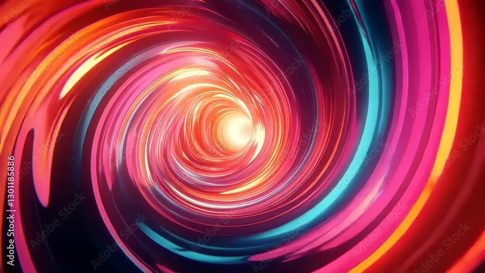 A vibrant, swirling tunnel of light and color, evoking a sense of depth and motion. A vibrant, swirling tunnel of light and color, evoking a sense of depth and motion.