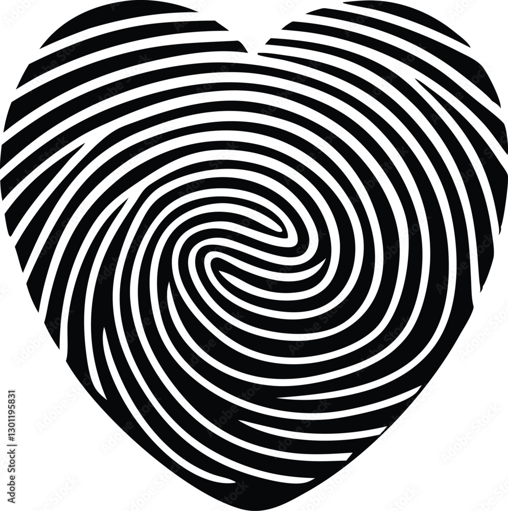 fingerprint icon silhouette vector illustration fingerprint icon silhouette vector illustration