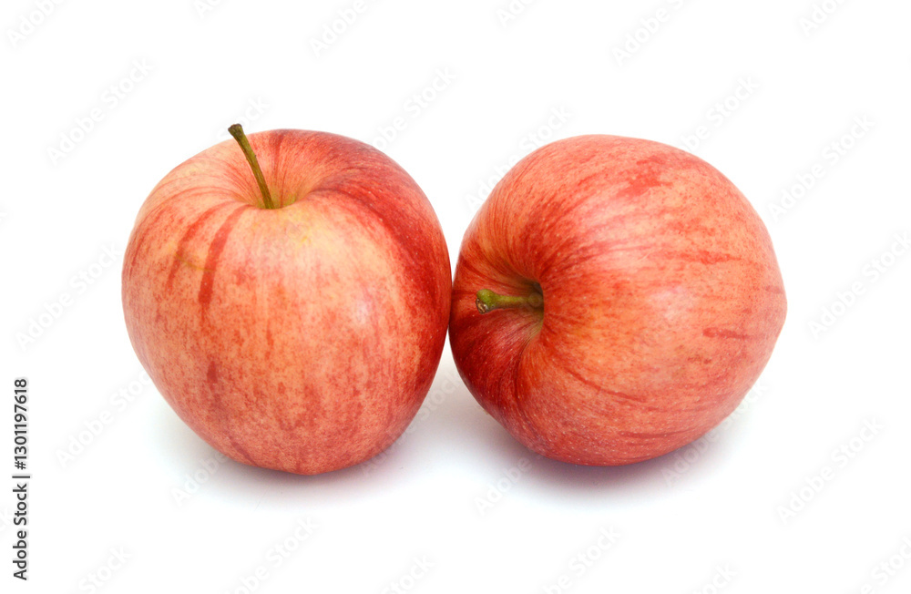 Fresh red apples isolated on white background Fresh red apples isolated on white background