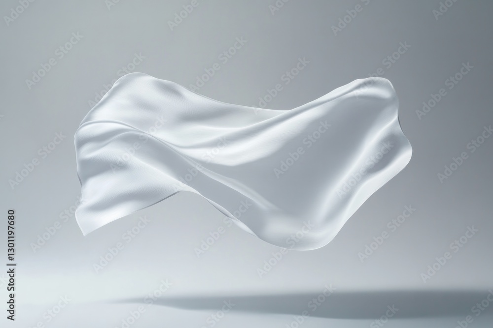 blank white flag against muted backdrop flutters gently embodying neutrality and peace with ample copy space blank white flag against muted backdrop flutters gently embodying neutrality and peace with ample copy space