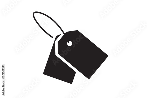 Simple price tag icon vector, price tag illustration.