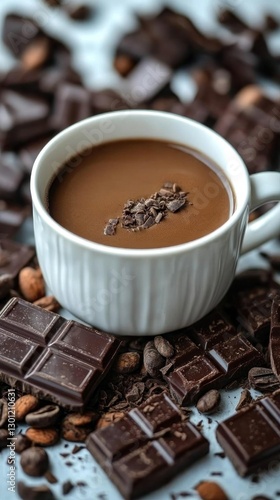 Wallpaper Mural Warm Indulgent Chocolate Drink Cocoa Beans Torontodigital.ca