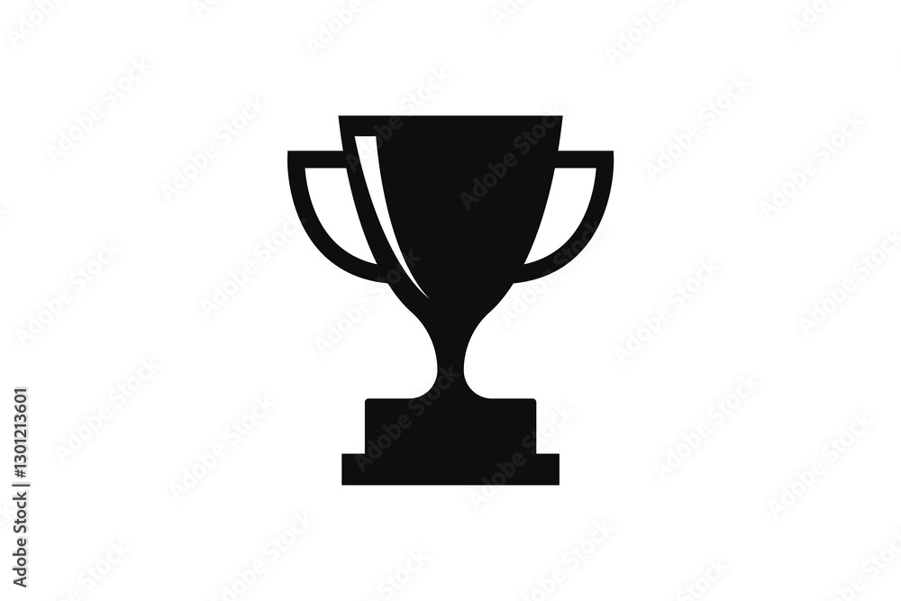 Simple trophy icon vector illustration sign. Simple trophy icon vector illustration sign.