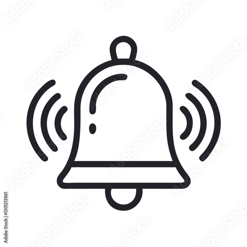Notification bell ringing icon