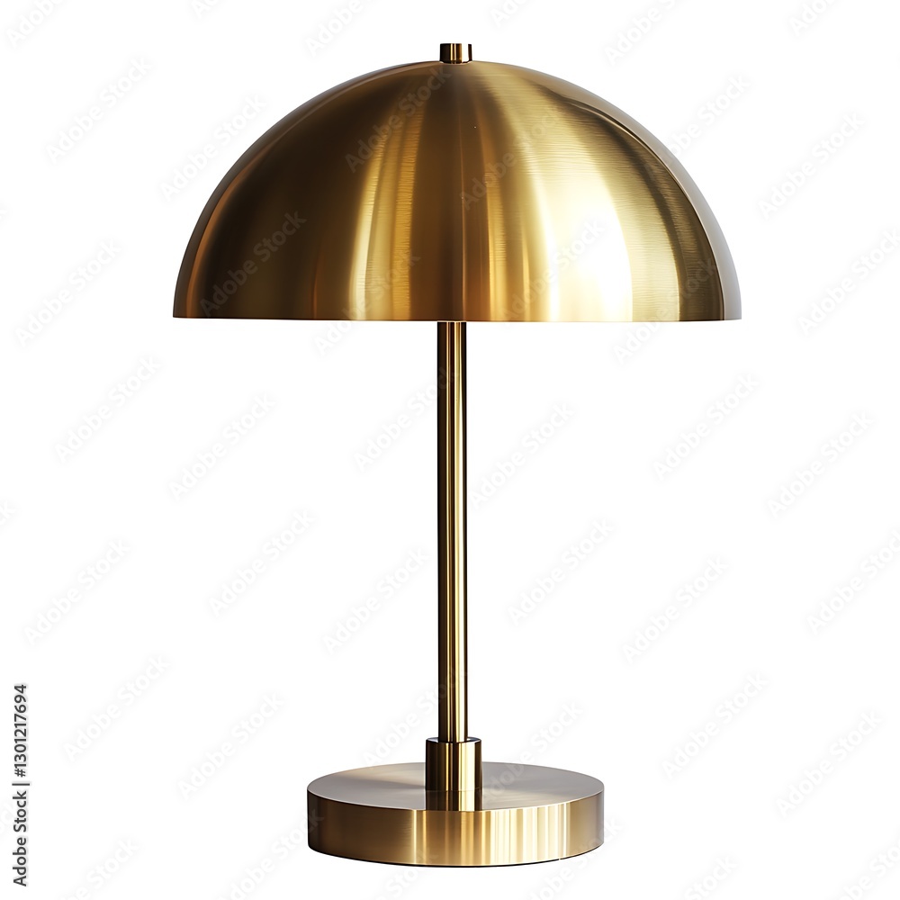 Elegant gold table lamp asset in-house furniture item on white background for modern interiors Elegant gold table lamp asset in-house furniture item on white background for modern interiors