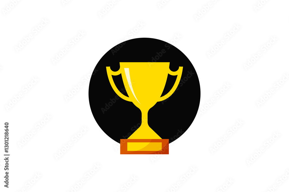 Simple trophy icon vector illustration sign. Simple trophy icon vector illustration sign.