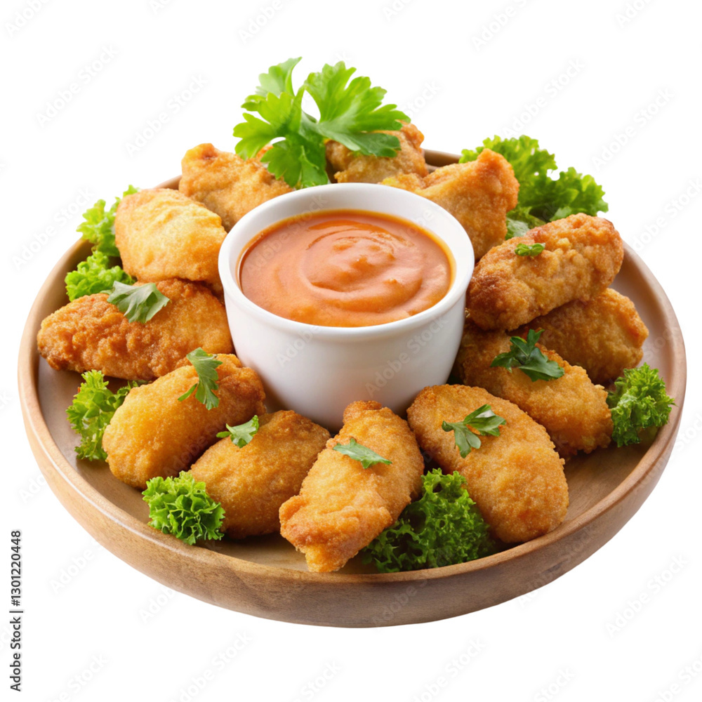 chicken nuggets with sauce chicken nuggets with sauce