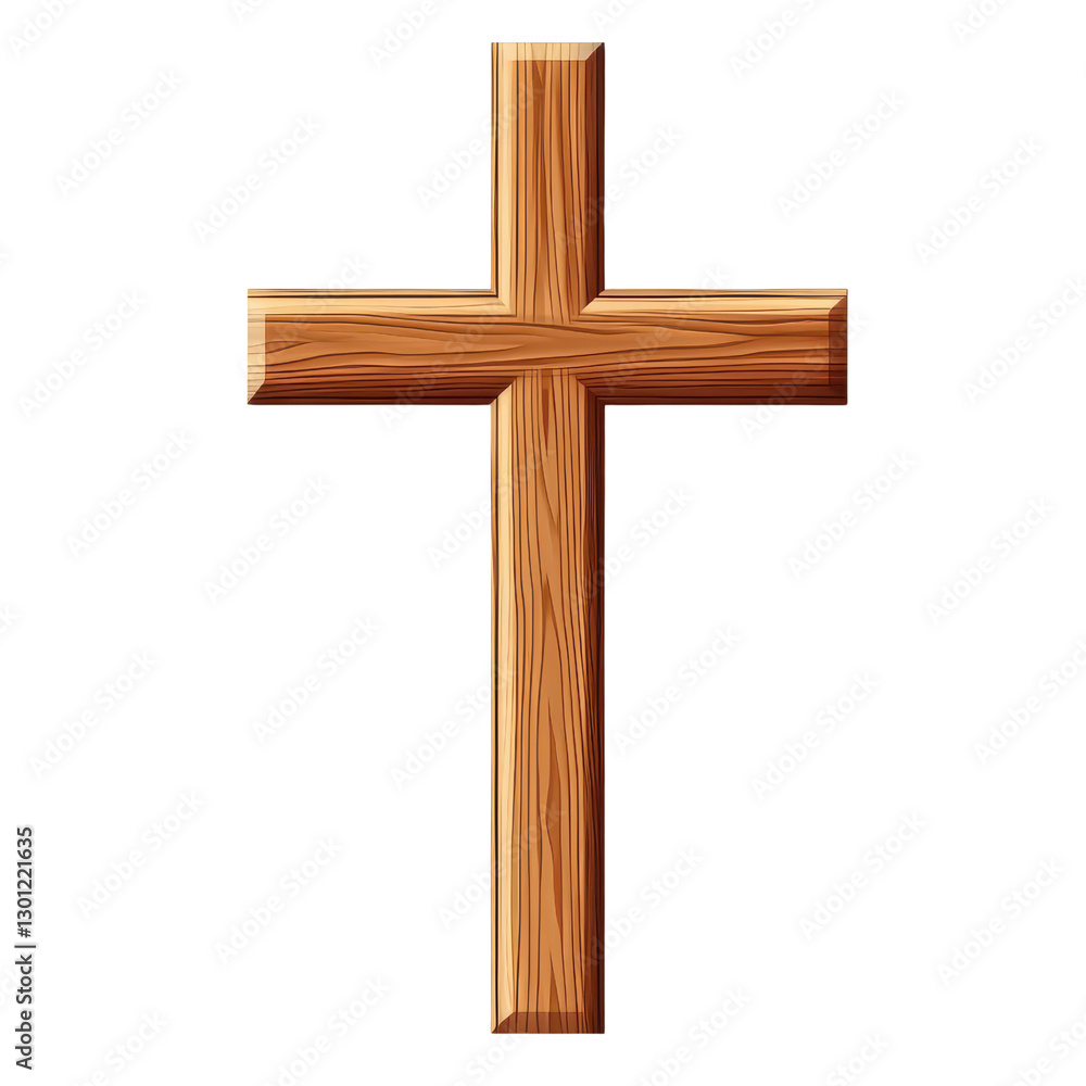 Wooden Cross isolated cutout with transparent background Wooden Cross isolated cutout with transparent background