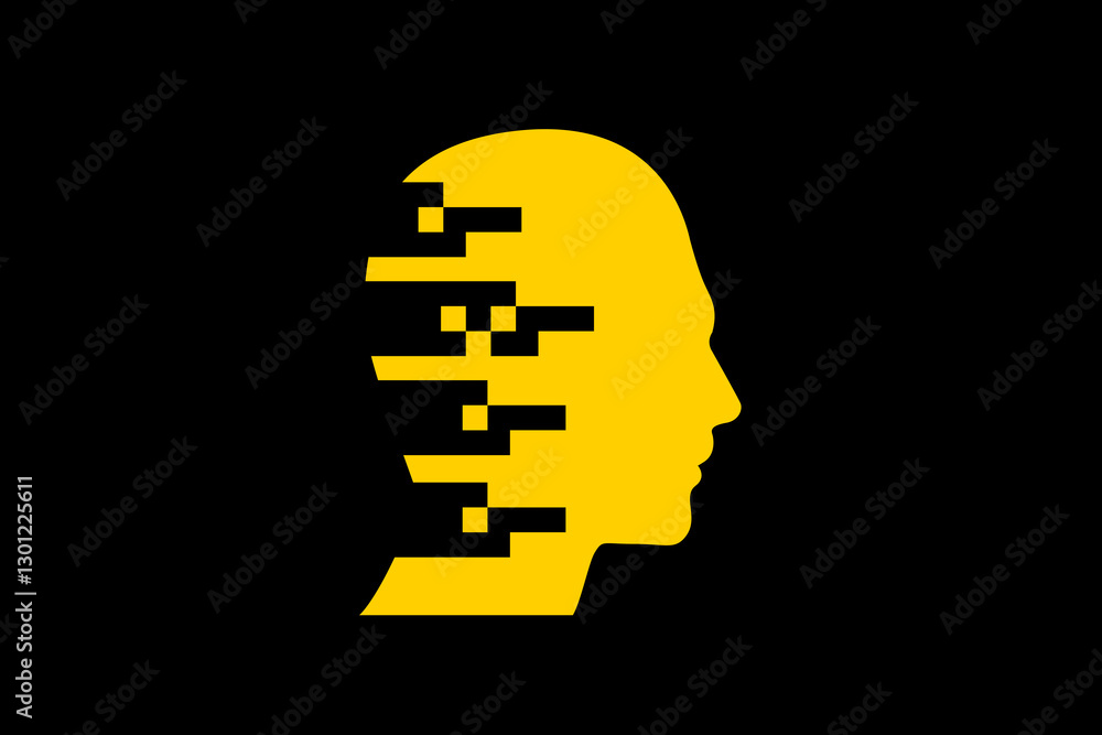 Simple creative man vector. Data technology, analysis. Simple creative man vector. Data technology, analysis.