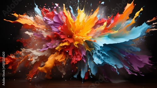 Wallpaper Mural Splash color wallpaper Torontodigital.ca