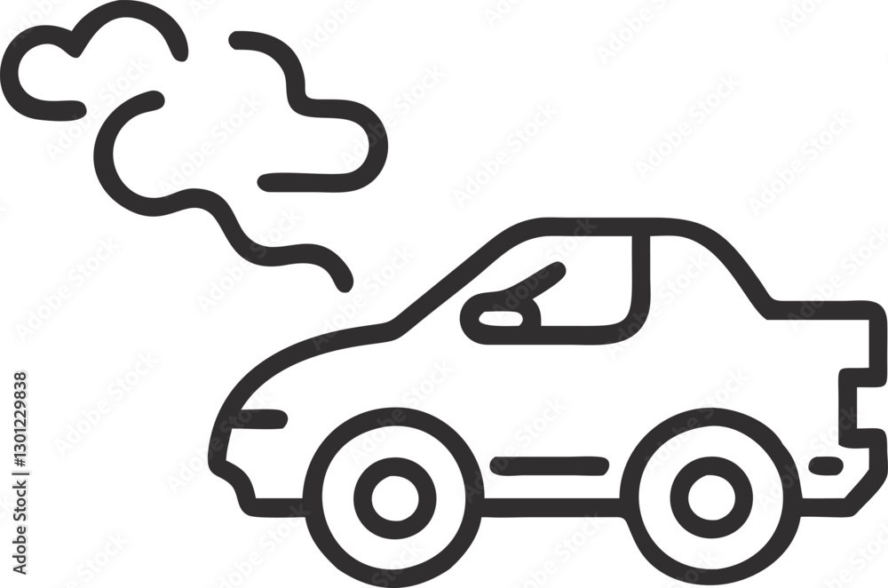 Racing Car Skidding with Smoke Racing Car Skidding with Smoke