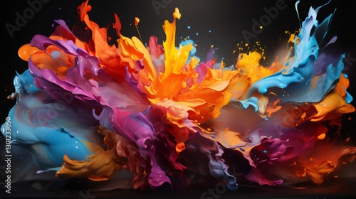 Wallpaper Mural Splash color wallpaper Torontodigital.ca