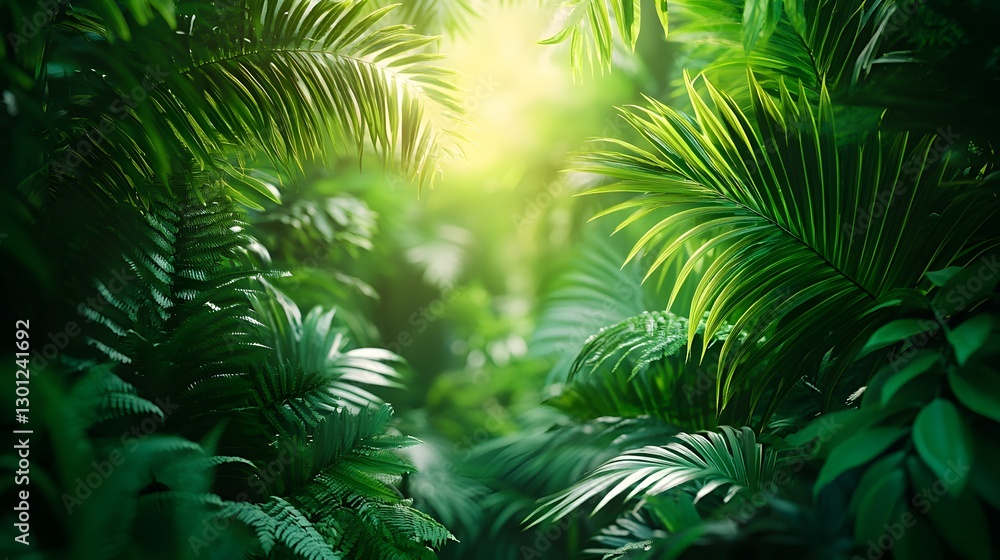 A Tranquil Tropical Escape Surrounded by Lush Greenery and Vibrant Palms A Tranquil Tropical Escape Surrounded by Lush Greenery and Vibrant Palms