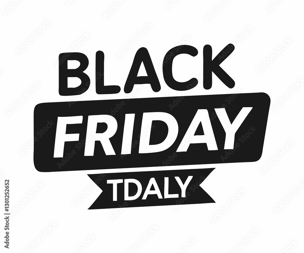 Obraz premium A bold, black and white graphic featuring the text 