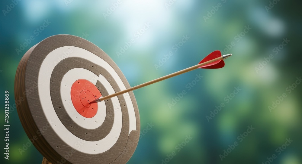 Bullseye: Arrow Hitting the Center Bullseye: Arrow Hitting the Center