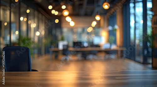 Wallpaper Mural Blurred office interior background, featuring a modern workspace with defocused effects.  Torontodigital.ca