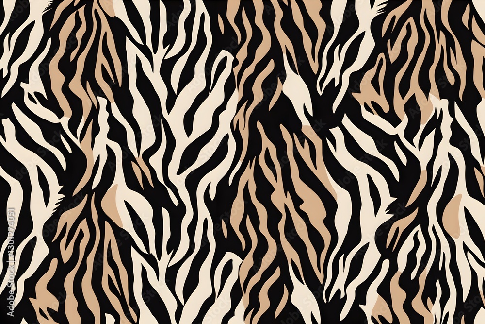 Fototapeta premium Seamless leopard leopard skin texture. seamless exotic animal skin patterns