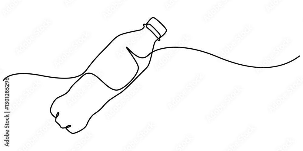 Continuous Line Drawing of Water Bottle Icon. Hand Drawn Symbol Vector Illustration, Continuous one line drawing of water drink bottle. Sports water bottle single line vector illustration, Plastic. Continuous Line Drawing of Water Bottle Icon. Hand Drawn Symbol Vector Illustration, Continuous one line drawing of water drink bottle. Sports water bottle single line vector illustration, Plastic.