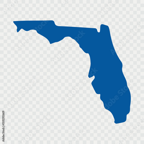 Florida state - county map. Florida Map Black,| State Border, United States, US America, Transparent Isolated, Variations. High detailed vector map - Florida.