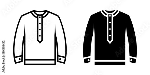 Clothes icon set. for mobile concept and web design on white background