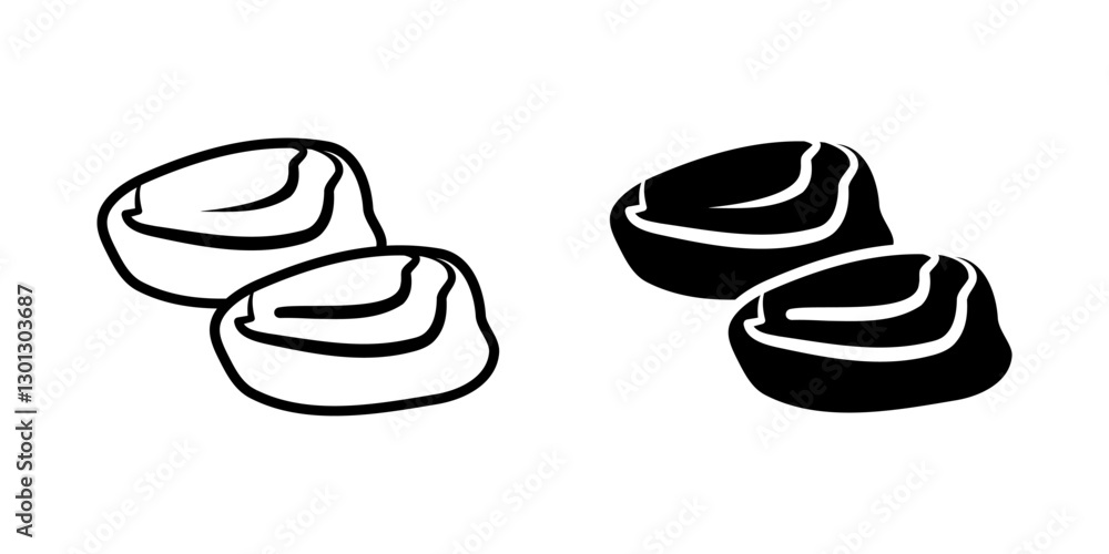 Dates fruit icon set. for mobile concept and web design on white background Dates fruit icon set. for mobile concept and web design on white background