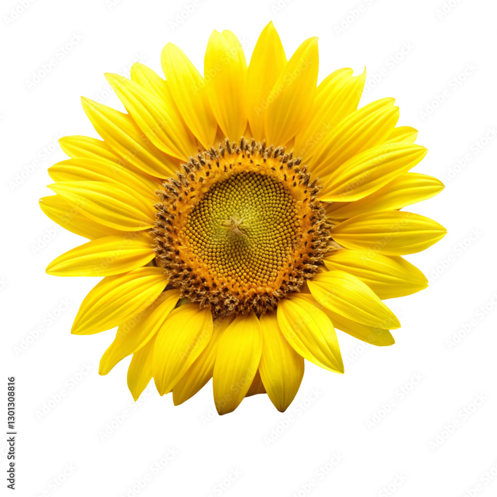 Fototapeta premium sunflower isolated on white background