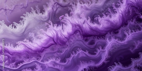 Swirling purple liquid abstract background texture design.
