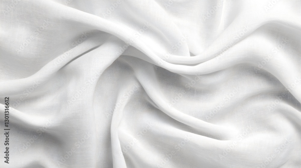 Naklejka premium White Linen Fabric Textured Background for Design Projects - High-Quality Illustration