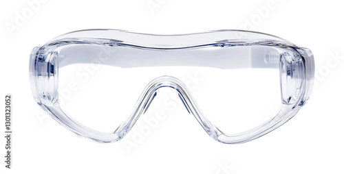 Safety goggles for protection during industrial work or DIY projects ensuring visibility and eye safety, cut out