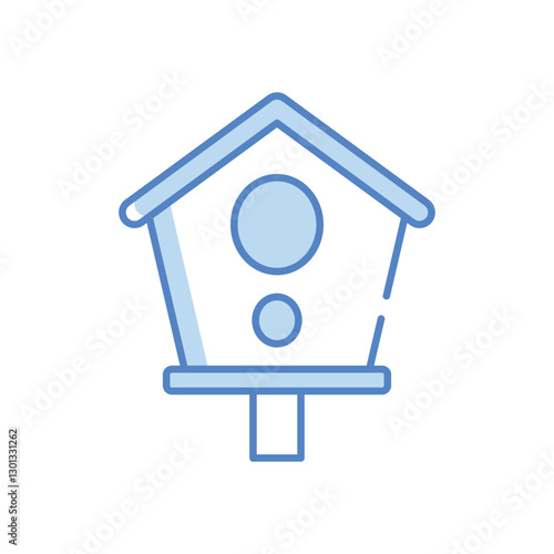 Bird House Vector icon