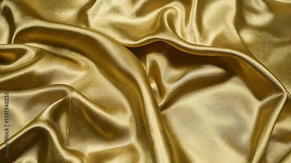 Obraz premium A gold fabric with a shiny texture. generated using AI