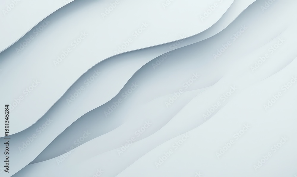 Obraz premium Light gray wavy texture map