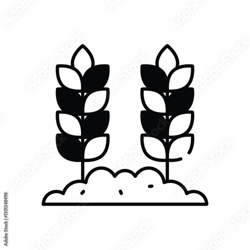 Wheat Grain Vector icon
