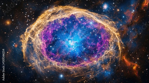 Wallpaper Mural Exploring the Helix Nebula a Cosmic Wonder with Glowing Gases and Stars Torontodigital.ca