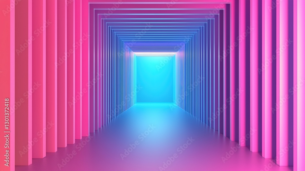 Futuristic digital tunnel modern art installation sleek high-tech environment gigapixel standard scale Futuristic digital tunnel modern art installation sleek high-tech environment gigapixel standard scale