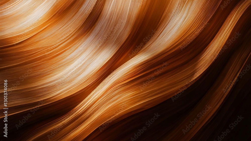 Abstract waves of warm light and dark shades create a dynamic, textured pattern Abstract waves of warm light and dark shades create a dynamic, textured pattern