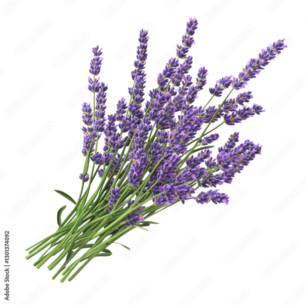 Fototapeta premium Lavender bouquet vibrant purple flowers tranquil beauty calming fragrance