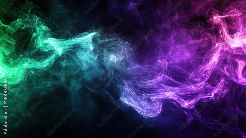 Abstract smoky swirls with beautiful colors against a dark background Abstract smoky swirls with beautiful colors against a dark background