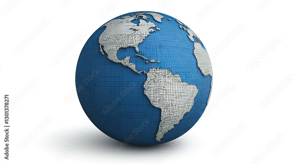 Global technology network featuring blue digital globe in high-resolution gigapixel-standard scale Global technology network featuring blue digital globe in high-resolution gigapixel-standard scale