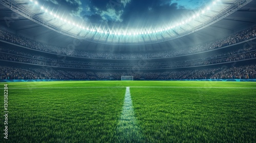 A Stadium Filled With People Ready For A Football Game