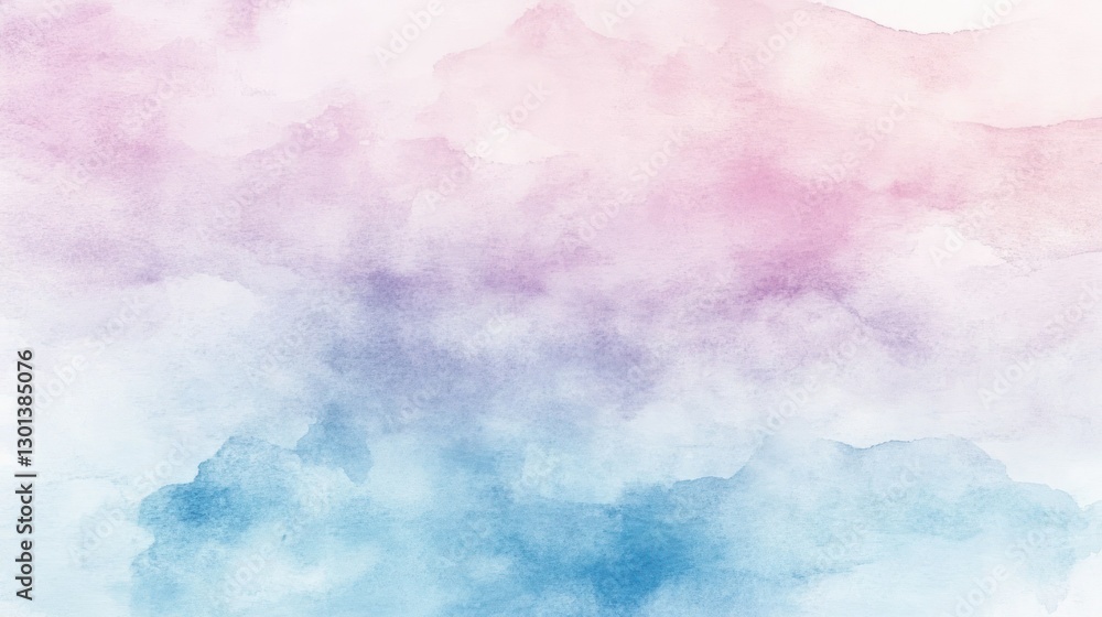 Abstract watercolor background shows various shades of blue purple and pink Abstract watercolor background shows various shades of blue purple and pink