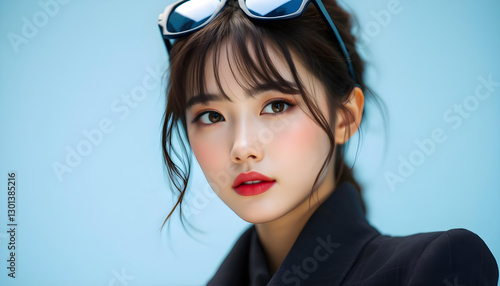 ファンタジーストーリー（アザーブルーの色彩を纏った女性）