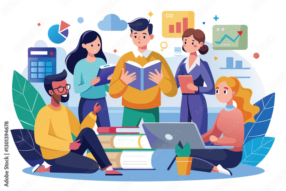 People engage in a trading lesson, sharing knowledge and resources in a group setting, people are learning about trading People engage in a trading lesson, sharing knowledge and resources in a group setting, people are learning about trading