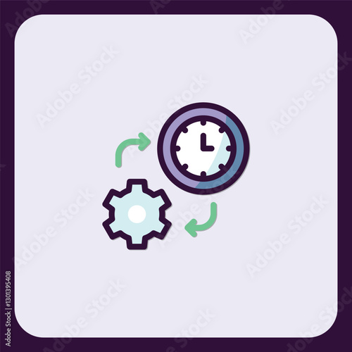 Efficient Time Management and Workflow Optimization Icon