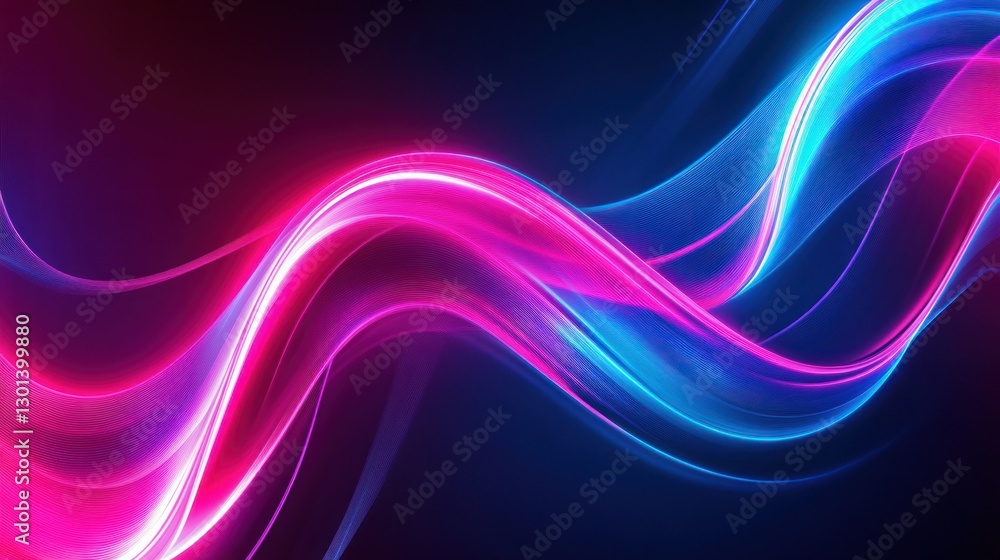 Abstract swirling lines of magenta and blue colors on dark background Abstract swirling lines of magenta and blue colors on dark background