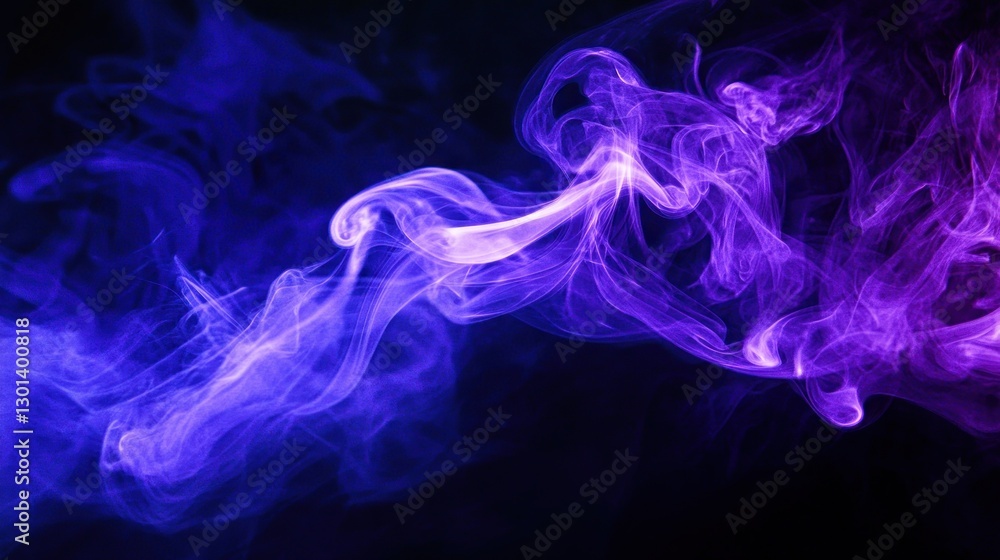 Colored Smoke Streams Dancing Across a Black Background Beautifully Colored Smoke Streams Dancing Across a Black Background Beautifully