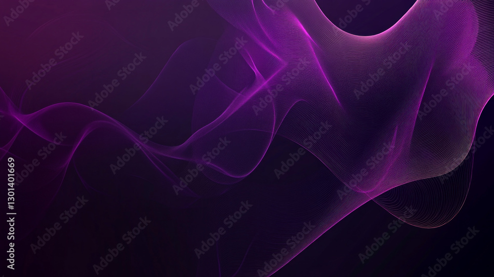 Fototapeta premium A purple wave with a black background
