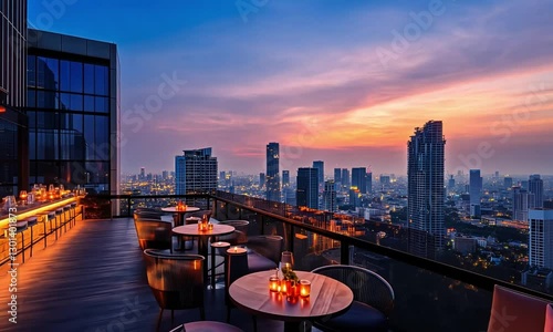 Bangkok Rooftop Bar: Sunset Cityscape Views
