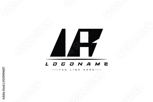 IR racer logo. Racing logo design for racing, driving and car or motorsport.