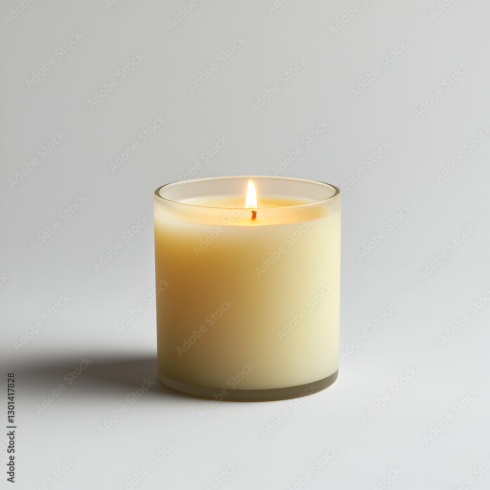 Scented Candle with Flame Creating Cozy Ambiance for Relaxation and Meditation Scented Candle with Flame Creating Cozy Ambiance for Relaxation and Meditation